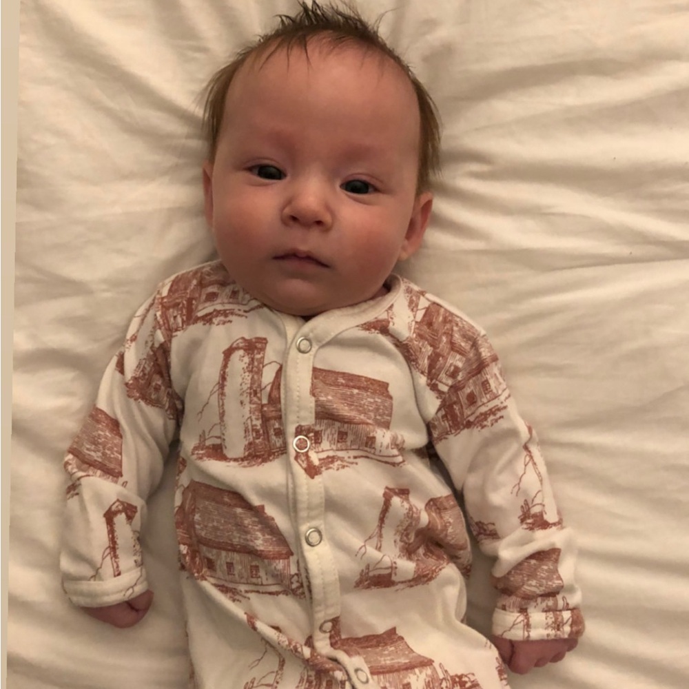 Kate Quinn Farmhouse Print Baby One Piece